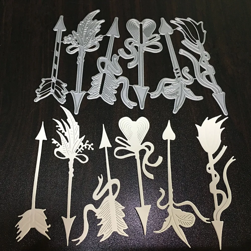 

Swovo Arrow Shape Metal Cutting Dies Stencils for DIY Scrapbooking/photo Album Decorative DIY Embossing Paper Cards 168*115mm
