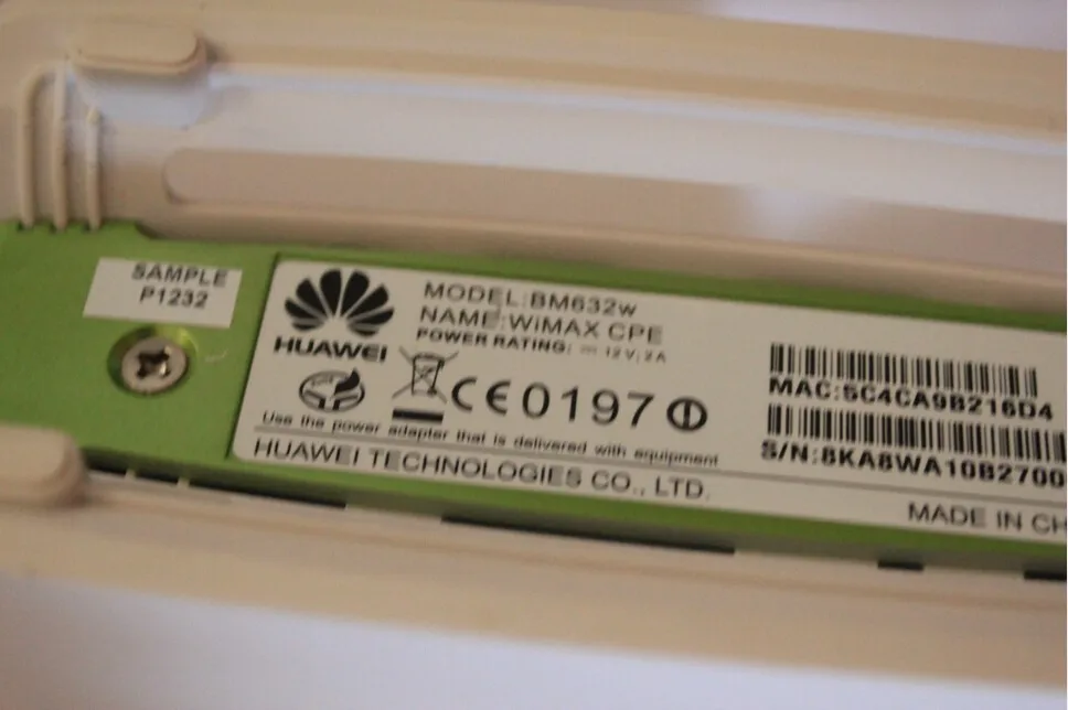 Huawei BM632w 3,3-3,6G Wimax беспроводной Крытый CPE маршрутизатор