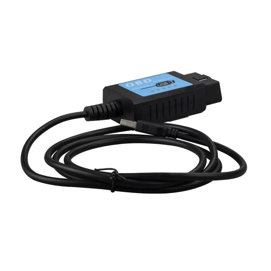 USB ELM327 V1.4 Пластик OBDII/EOBD сканер шины CAN с FT232RL чип ELM 327 OBD2 USB V2.1