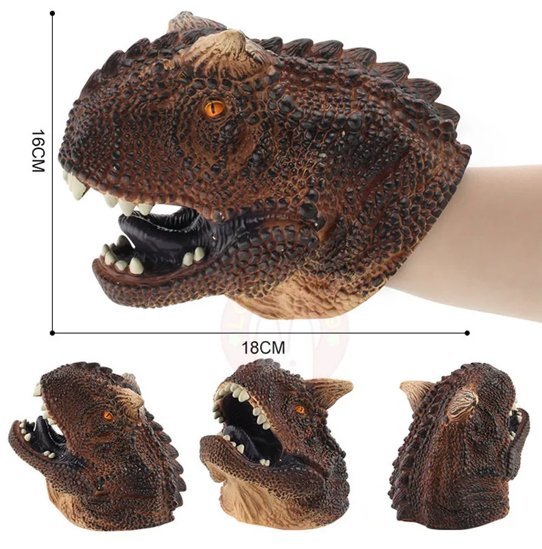 Пальчиковые куклы дракон игрушка на руку Акула Кукольный мир парк Велоцираптор животное экшн-игра фигурка одна деталь динозавр кукольный театр