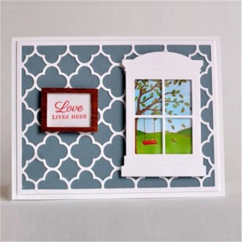

Naifumodo Dies Window Cutting Dies Metal Craft Frame Dies Cut New for Scrapbooking Card DIY Album Paper Embossing Template