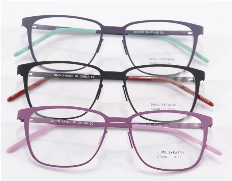 High End Rubber Paint Glasses Prescription Eyewear Optical Frame Women New Fashion Brand
