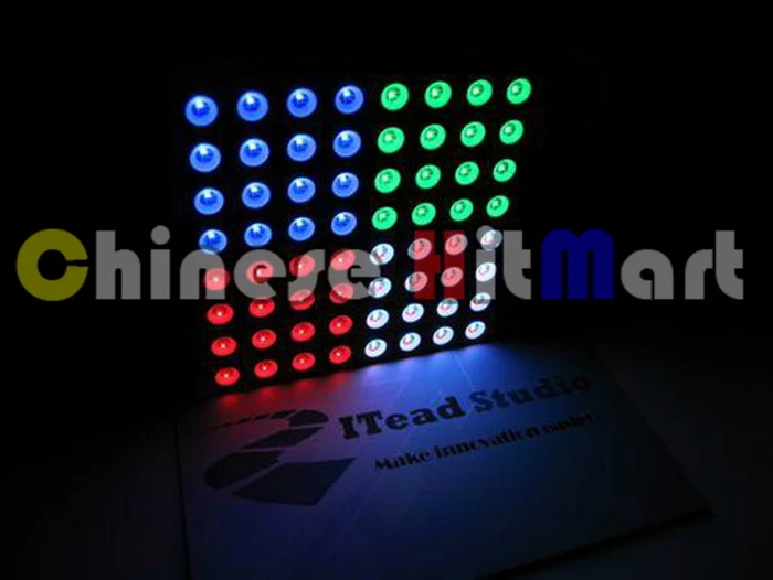 Полноцветный 8x8 точечный RGB светодиодный матричный дисплей модуль для arduino 60 мм супер яркий RGB Светодиодный точечный 30 шт# J012-a