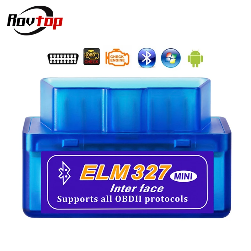

Rovtop Mini ELM327 OBD II 2 V1.5 PIC18F25K80 Chip Bluetooth OBD2 Auto Code Reader Car Diagnostic Tool For Android Symbian Z2
