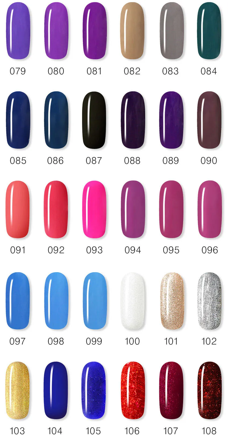 new Gel Addiction 108 colors soak off UV/LED gel polish base and top coat 12ml You can choose 6 different colors