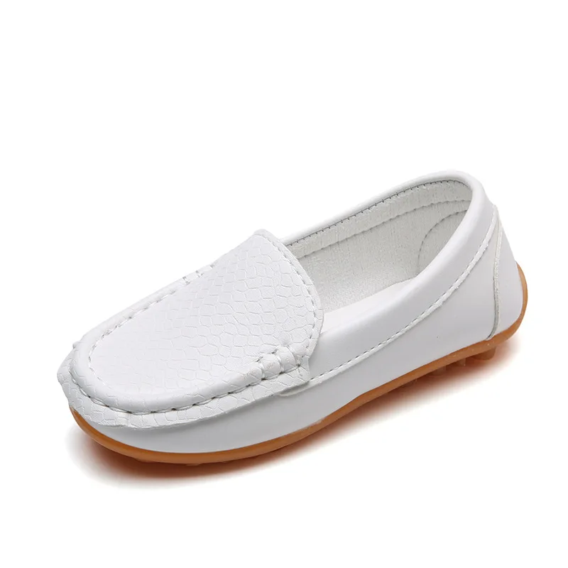 Mumoresip женские туфли на танкетке на очень мягкая обувь для детей для малышей, для малышей, мальчиков и девочек старшего возраста школьные Мокасины повседневные туфли на плоской подошве; кроссовки; Мокасины - Цвет: Белый