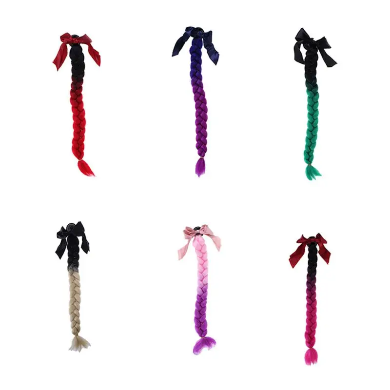 

Punk Style Motorcycle Gradient Ramp Helmet Braids Twist Braid Horn Motorbike Full Face Off Road Motorbike Helmet Braid