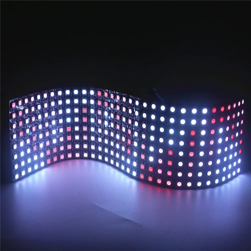 WS2812B RGB Светодиодная панель экрана 8x8/8x32/16x16 пикселей WS2812 IC чип индивидуально