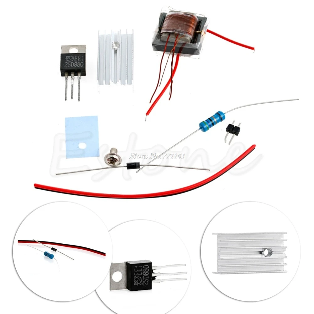 DC High voltage Generator Inverter Electric Ignitor DIY kit for 18650