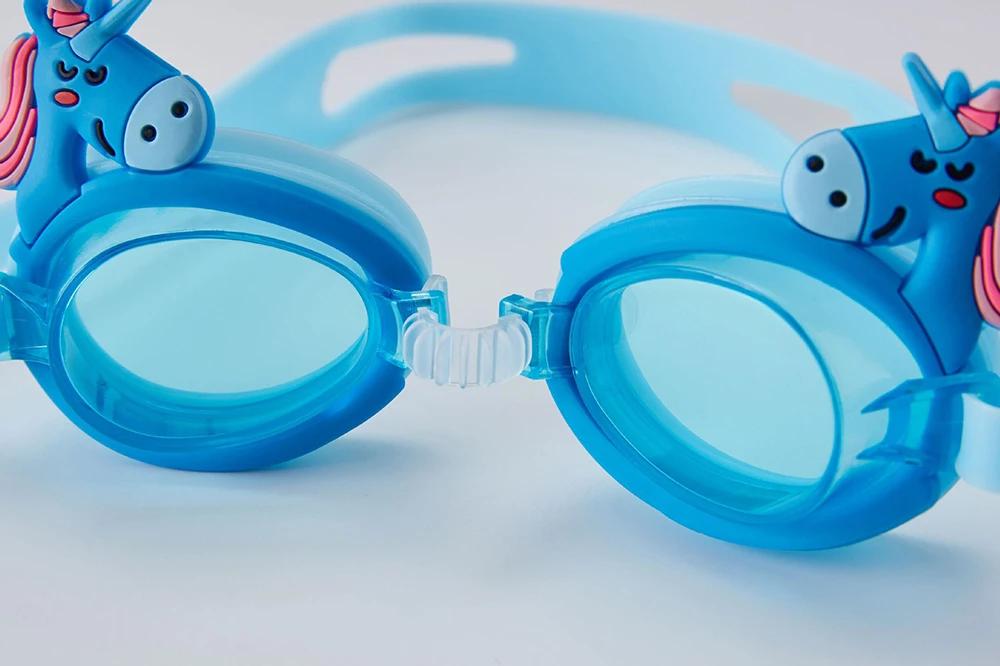 1 шт. прекрасные детские силиконовые плавательные очки в форме единорога, водонепроницаемые очки, противотуманные очки для бассейнов, плавательные очки ming От 3 до 8 лет