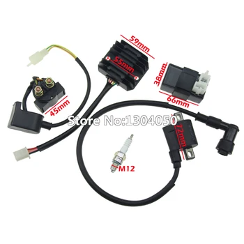 

Ignition Coil AC CDI Regulator Rectifier Relay D8EA Spark Plug Kit For 150 200 250cc Chinese ATV Quad new