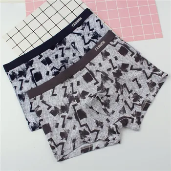 

New 3 Pieces Men's Underwear Plaid Printing Fashion Boxers Men's Boxers Men's Sexy Underwear Boxer Homme De Marque Calzoncillos