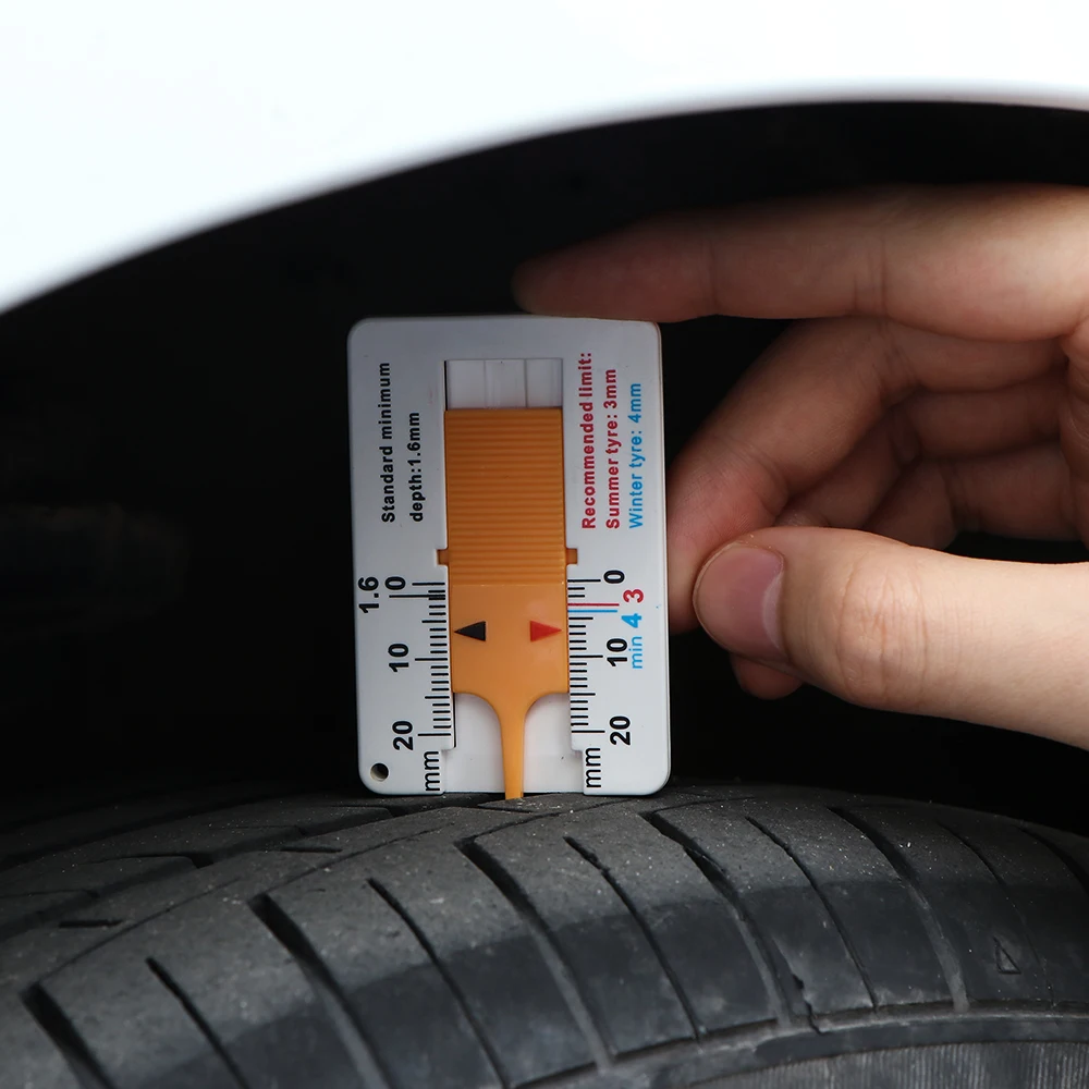 Car Tire Tread Roller Gauge Depth Vehicle Tyre Tread Depth Gauge