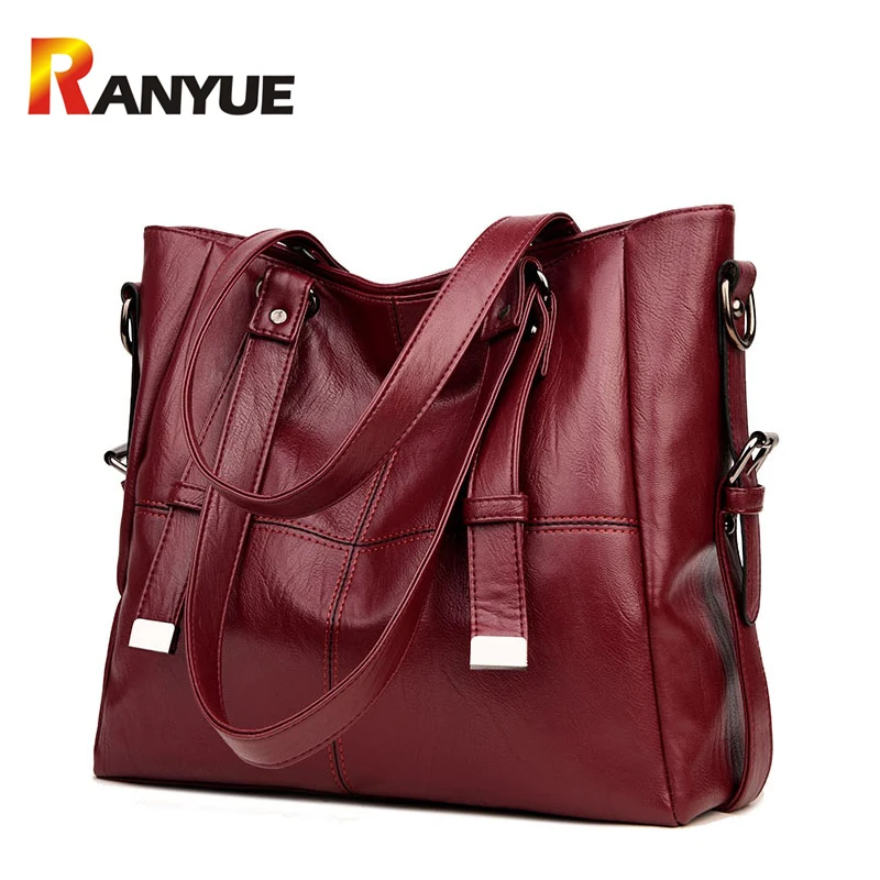 

RANYUE Plaid Big Women Bag Designer Handbags High Quality Pu Leather Shoulder Crossbody Bag For Women Casual Tote Messenger Bags