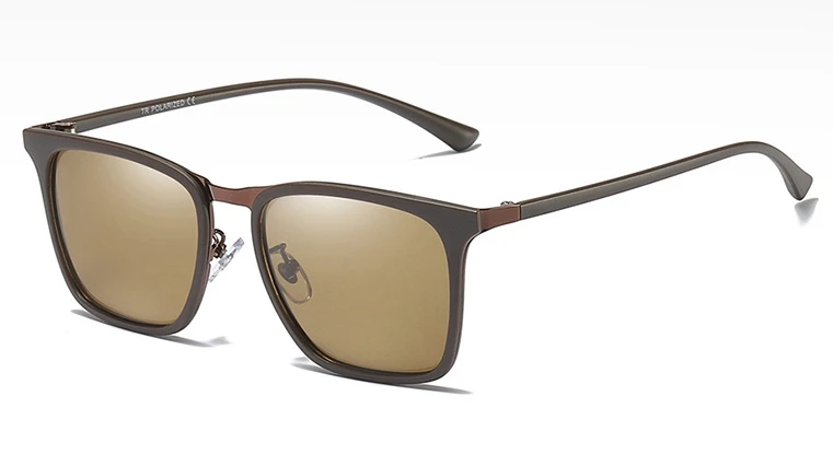 TR90 поляризационный светильник, Квадратные ретро солнцезащитные очки для мужчин и женщин, модные очки UV400, винтажные очки 45859
