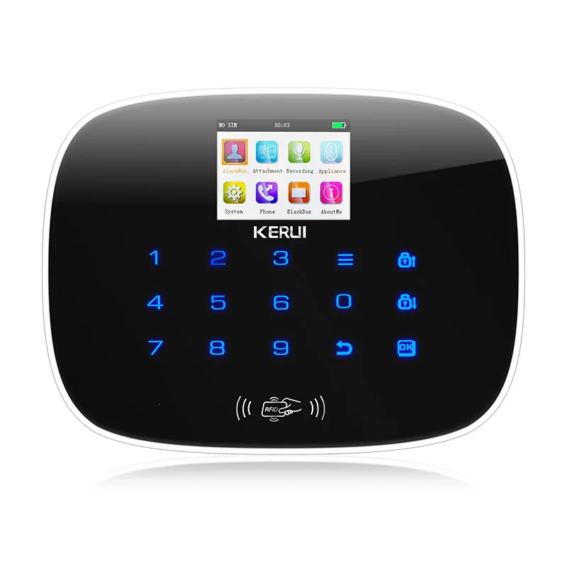 

KERUI G19 GSM RFID Card Touch Screen Android IOS APP remote control Alarm System Home Security Alarm Control Host Panel