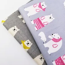 Детская хлопковая ткань с принтом медведя, пряди для тела, Лоскутная Ткань, детское постельное белье, одеяло из хлопка