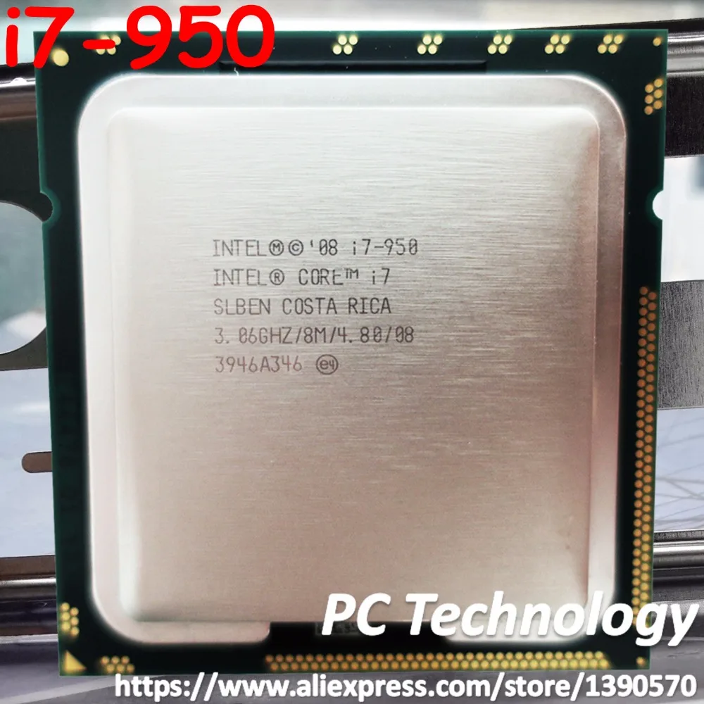 Intel Core i7 950 процессор i7-950 Процессор 8 м Кэш 3,06 ГГц 4 ядра LGA1366 мы отправляем заказ в течение 1 дня