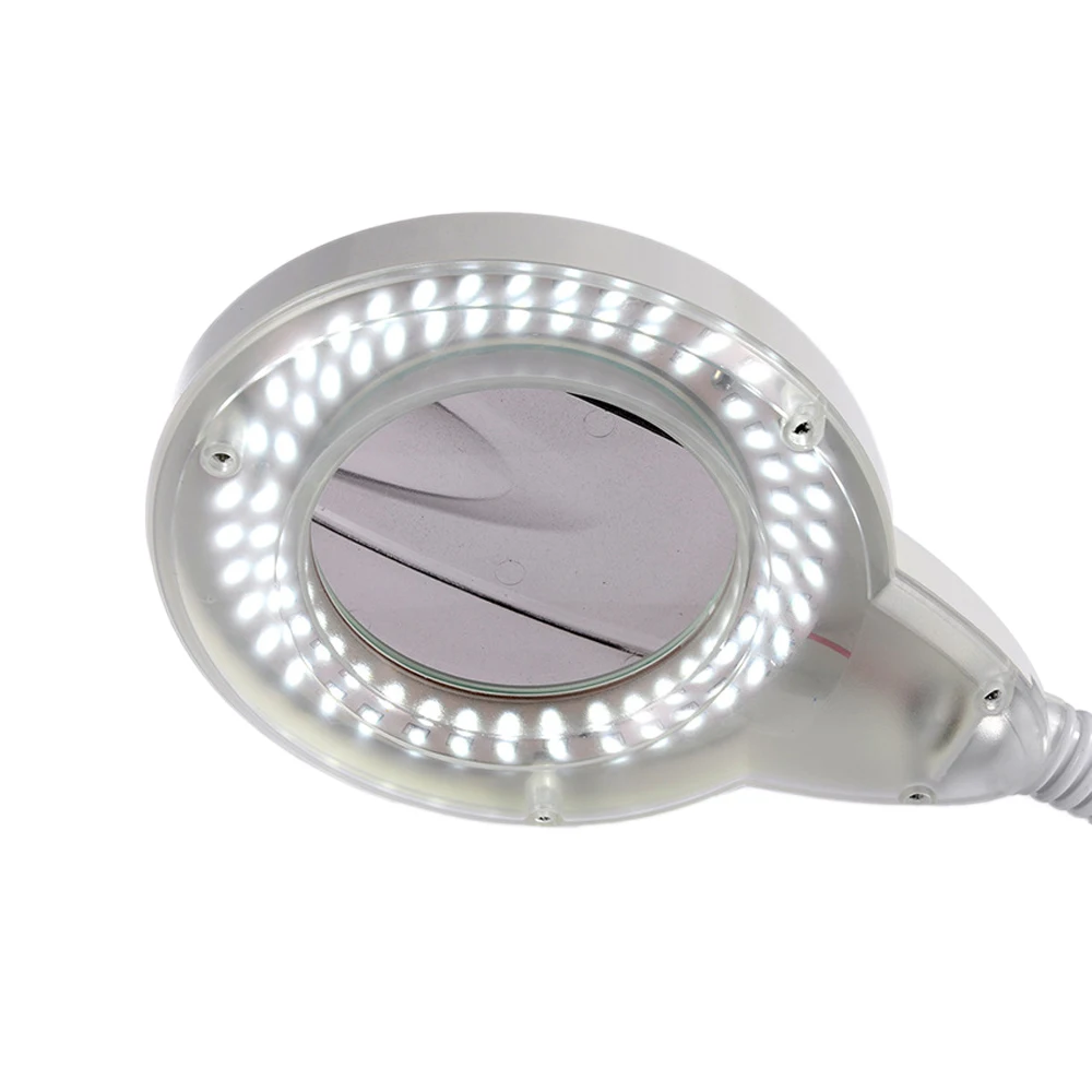 Super Bright LED Magnifying Lamp Adjustable 3X 5X Glass Cold Light Magnifier Foldable Design for Nail Art Tatoo Beauty Arts Tool