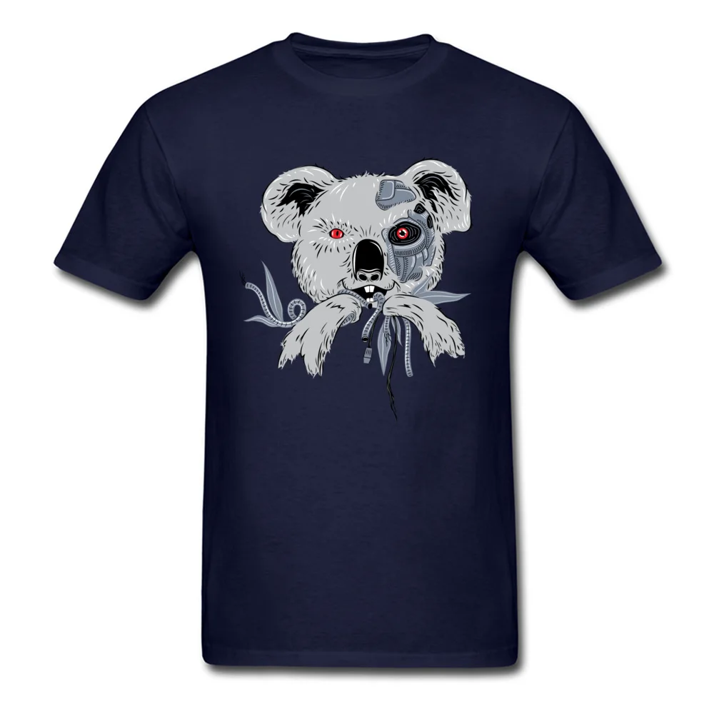 Koala Bear Terminator O Neck T-shirts Labor Day T Shirt Short Sleeve Newest 100% Cotton Slim Fit Tshirts Summer Men Koala Bear Terminator navy
