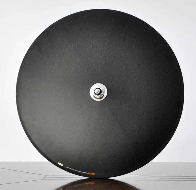 Clearance 700C full carbon rear disc tubular wheel road bike TT bicycle rear disc wheel for track bike fixed gear 4