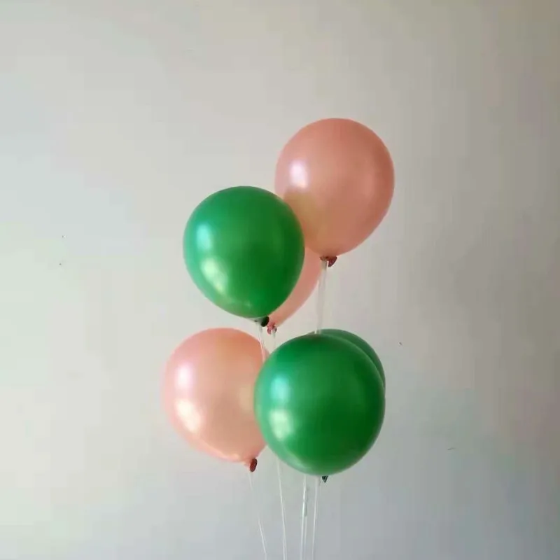 

air ball 50pcs/lot12 inch 3.2g pearl green latex balloons kids ballon birthday party decorations adult ballon eid mubarak