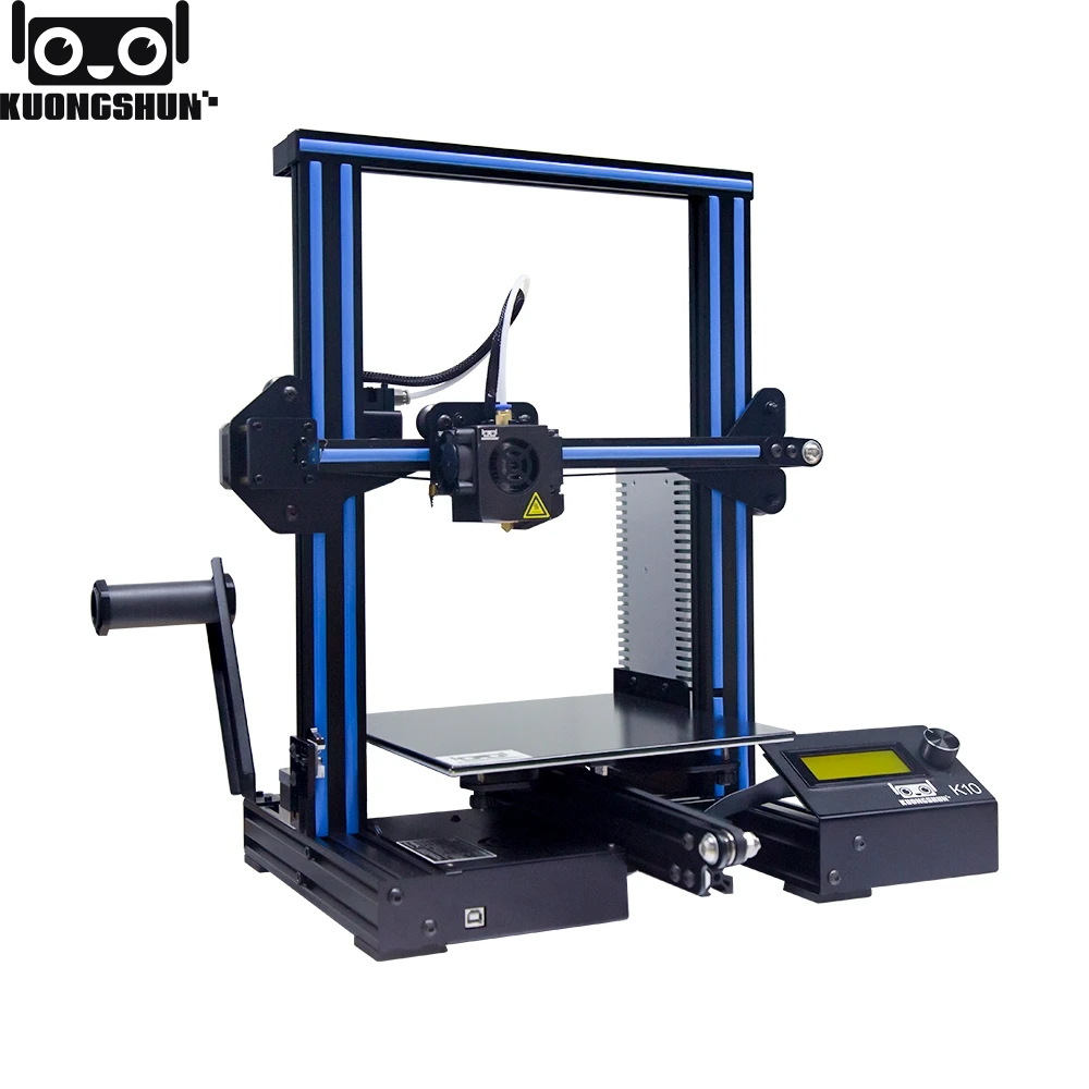 Kuongshun K10 с открытым исходным кодом быстрая сборка 3d принтер 220*220*260 Высокая PFrinting Accur хорошая адгезия платформа impresora 3d