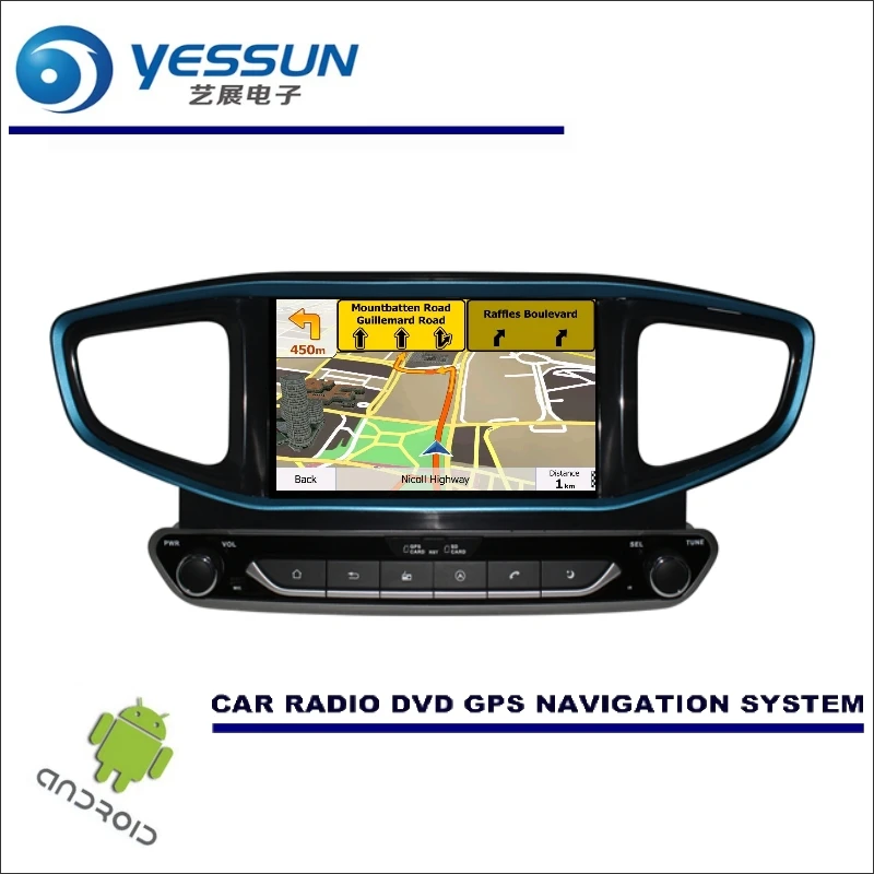 Top YESSUN Car Multimedia Android System For Hyundai Ioniq / Hybrid 2016~2017 LHD GPS Navi Radio Stereo Bluetooth No CD DVD Player 2