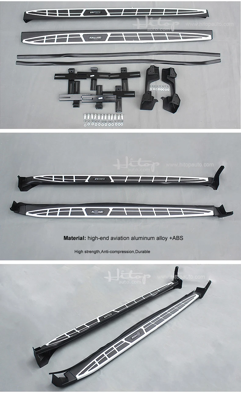 Новое поступление боковой шаг боковой бар бег доска для Renault Kadjar, три модели, загрузка 300 кг, HITOP-5 лет внедорожник