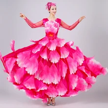 Hiszpański byków brzucha sukienka do tańca spódnica długa szata Flamenco Fille spódnice czerwony suknie Flamenco-dla kobiet dziewczyn DL2887 tanie i dobre opinie Dancing Noe Poliester spandex WOMEN Women dance costumes Adult women SPANISH FLAMENCO DANCER COSTUME Guangdong China (Mainland)