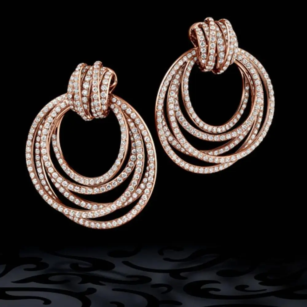 

GODKI Luxury Twist Circle Dangle Earrings For Women Wedding Cubic Zircon Crystal CZ Dubai Bridal Earring Fashion Jewelry 2019
