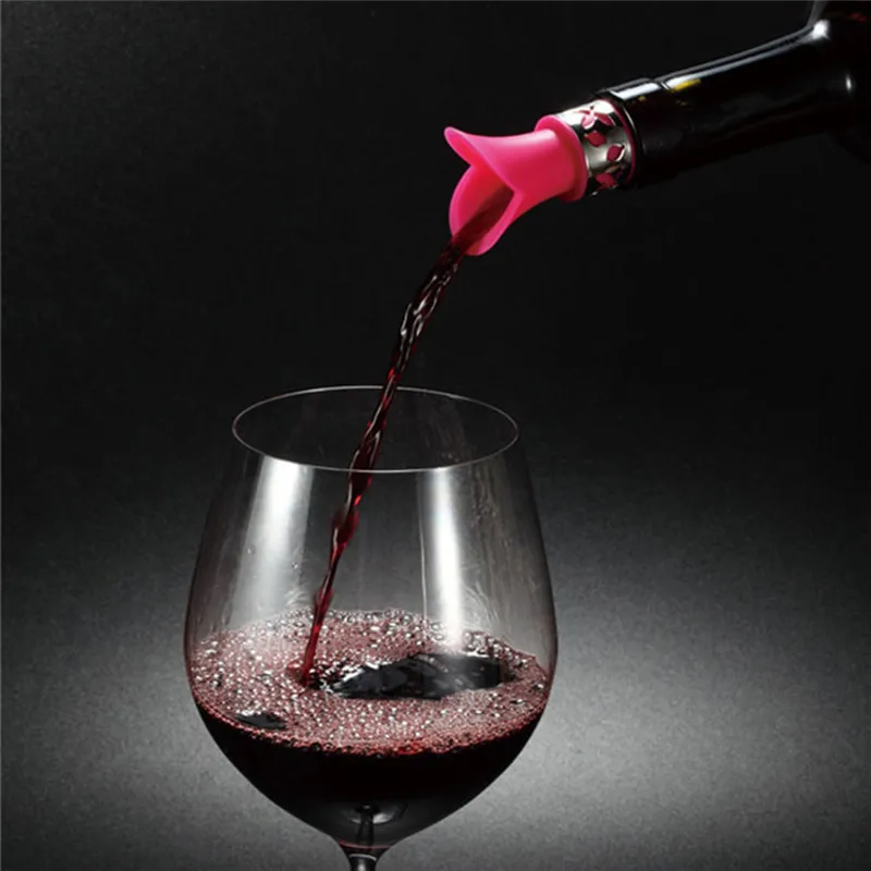 Новейшая пробка для бутылки вина лилии силиконовая Утвержденная пищевая прочная винная палка барные инструменты