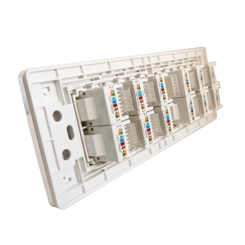 118 Type 12 Ports Silver Edge CAT6RJ45 Wall Outlet pic 5