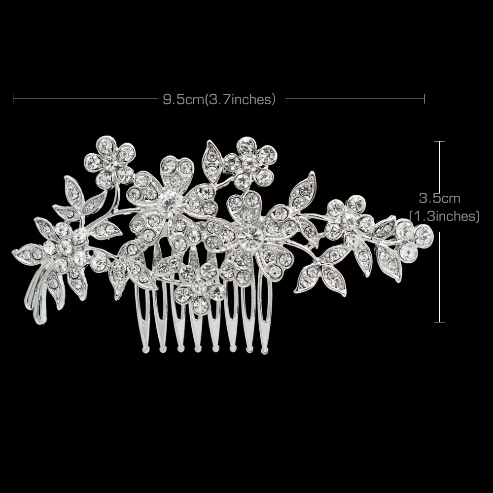 Хрустальные стразы из цинкового сплава расчески для волос маленькие заколки для девочек для невесты Свадебные аксессуары для волос Xby080