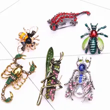 fashion large insect brooch enamel pin men rhinestone bee brooch jewelry cute pins metal brooches for women broche accessories frogs brooches for women accessories green enamel pin metal animal enamel rhinestone brooch cute kids pin fashion karl jewelry