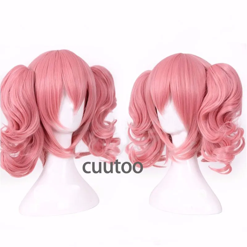 

New Inu X Boku SS Roromiya Karuta Cosplay wig Heat resistant fibre hair Pink Anime Party wig + Wig Cap