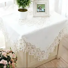 362# Европейская Вышивка Принцесса белая скатерть коврик скатерть кружевная скатерть стол Ужин орнамент дорожка квадратный сад