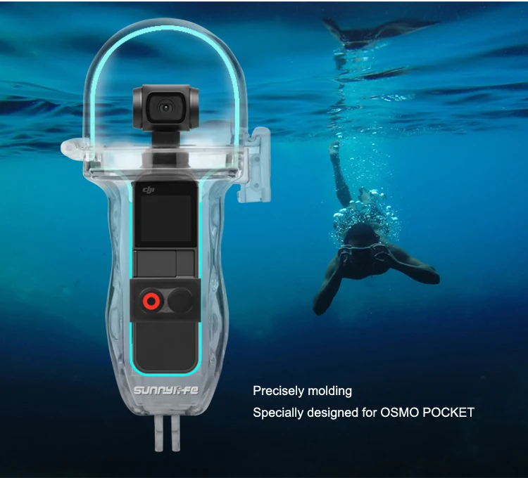 

60m Camera Diving Underwater Waterproof Case Housing Cover for DJI OSMO Pocket Gimbal