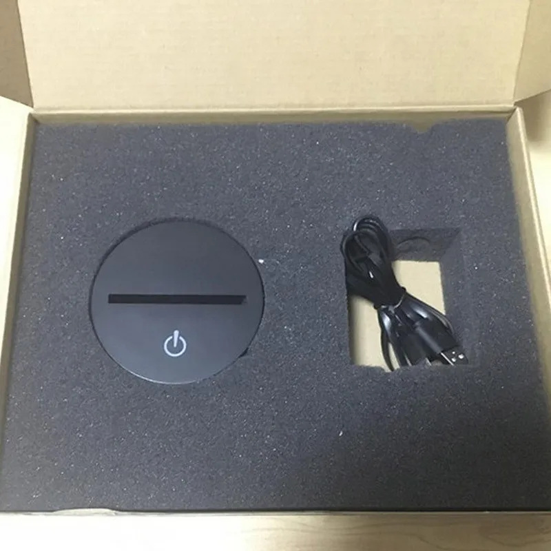 Lâmpada de Carregamento Luz da Noite Acrílico Luna Melhor Presente Aniversário Natal Redonda Frete Grátis 3d Luz 11 Cheap acrylic night light