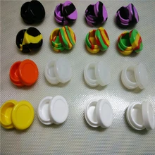 500 X Round Non Stick Silicone Containers 5 Ml Silicone Oil Container Dab Wax Oil Concentrate Silicone Oil Slick Silicone Jars