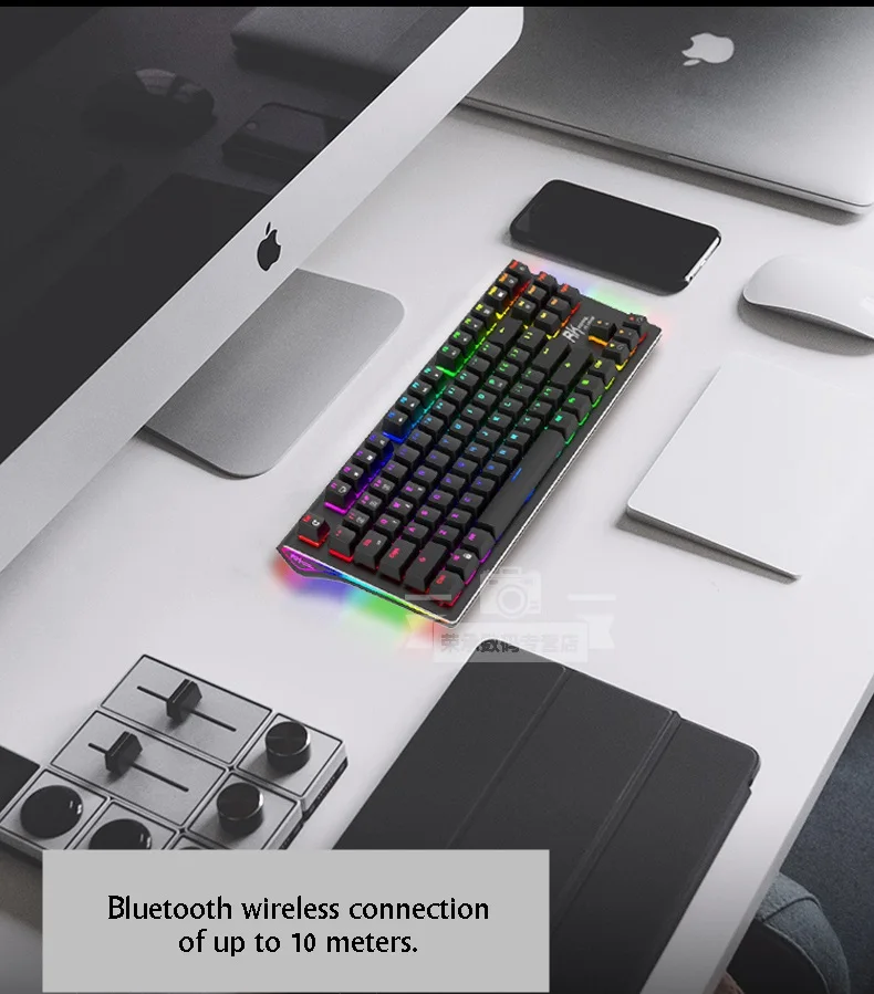 Royal Kludge RK G87 двойной режим Bluetooth беспроводной/USB Проводная RGB подсветка перезаряжаемая Механическая игровая клавиатура RK/Cherry Axis