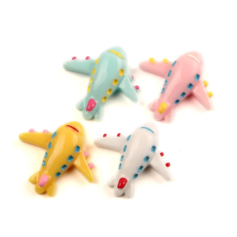 

LF 20Pcs Mixed Resin Plane Decoration Crafts Flatback Cabochon Kawaii DIY Embellishments For Scrapbooking Accessories