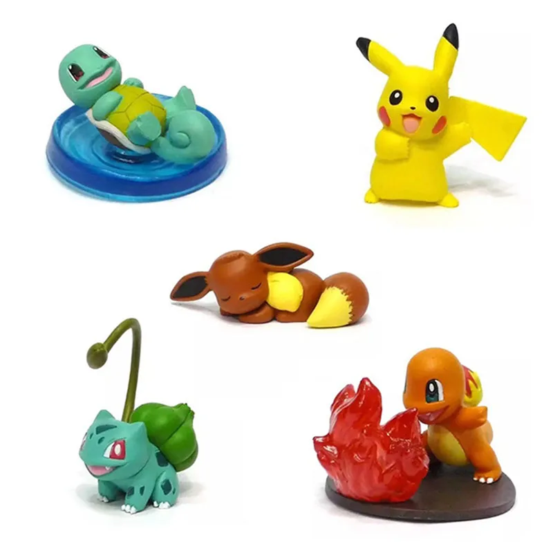 TAKARA TOMY POKEMON First Generaration Pika Eevee Squirtle Charmander Покемон Бульбазавр Фигурки игрушки детские подарки