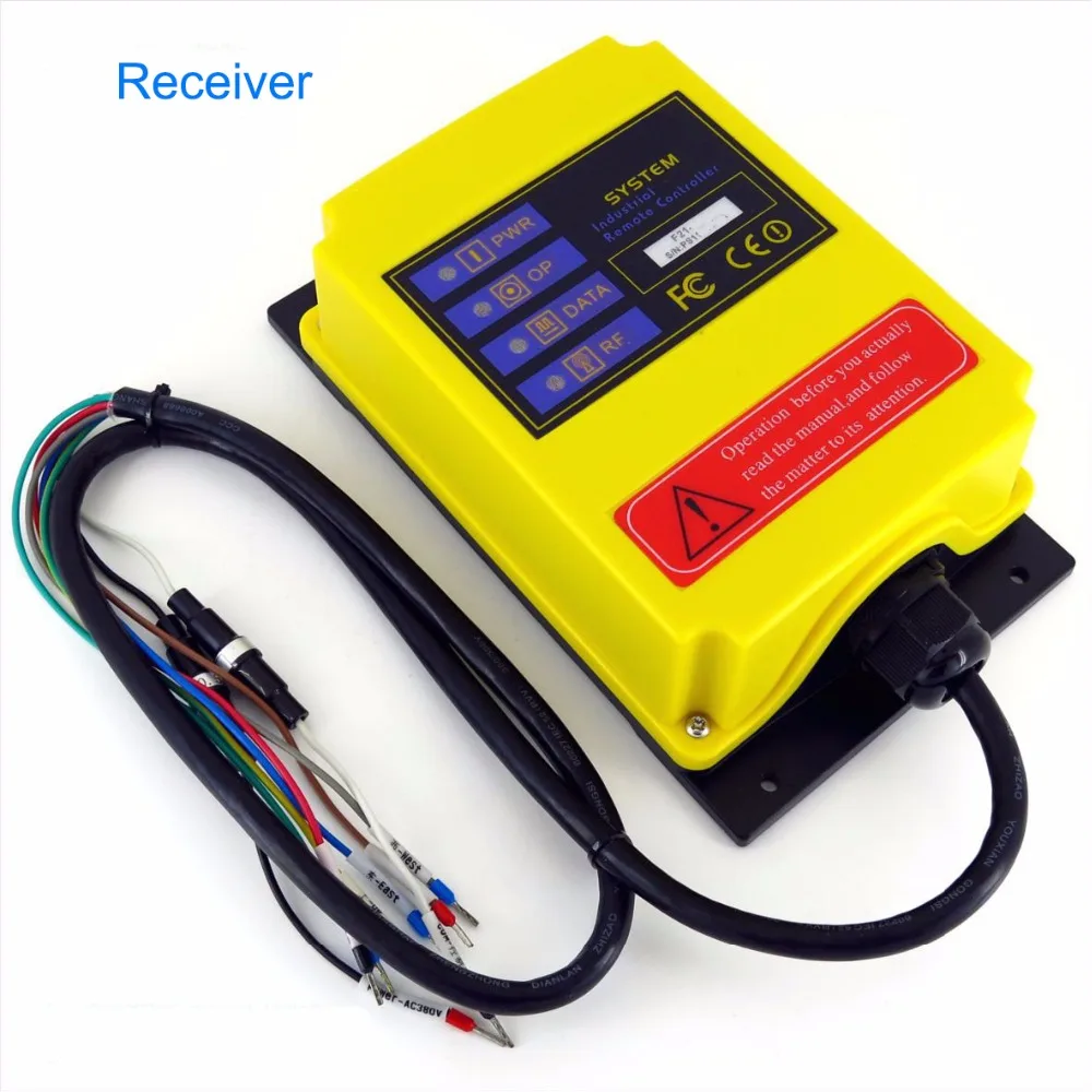 industrial remote controller switches 1 transmitter + 1 receiver Industrial remote control electric hoist receiver AC220V