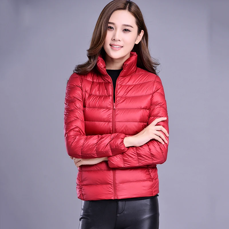 

2020 Autumn Winter Jacket women Plus Size Womens Parkas Thin Outerwear solid Coats Short Female Slim Cotton padded basic tops