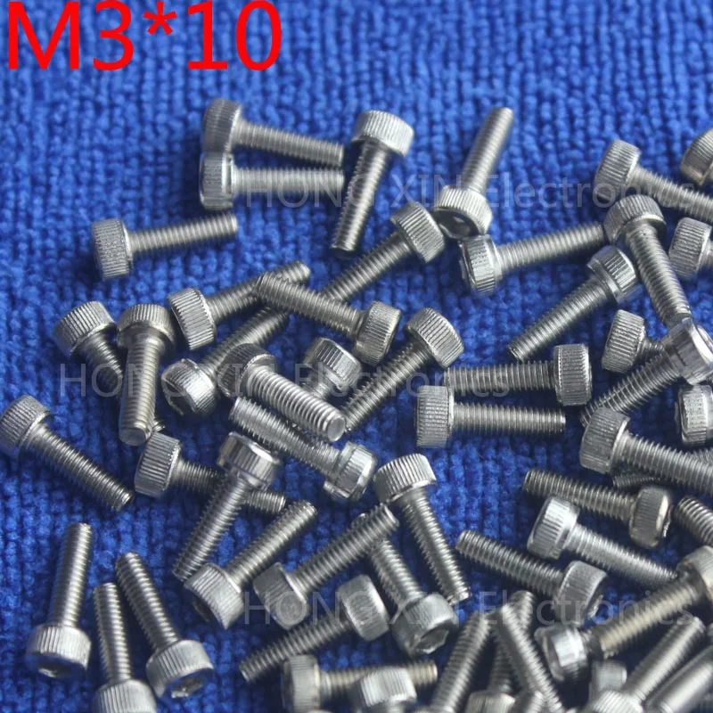 

M3*10 Cylinder head inner hexagon screw 304 Stainless steel 10mm screw socket head screws inner hexagonal head bolt 70pcs