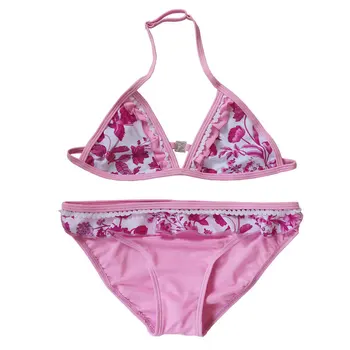 

Two Pieces Girls Swimsuit Tankini Biquini Infantil 2020 New Girls Swimwear Cute Children Girl Bikini Kids Split Bathing Suits