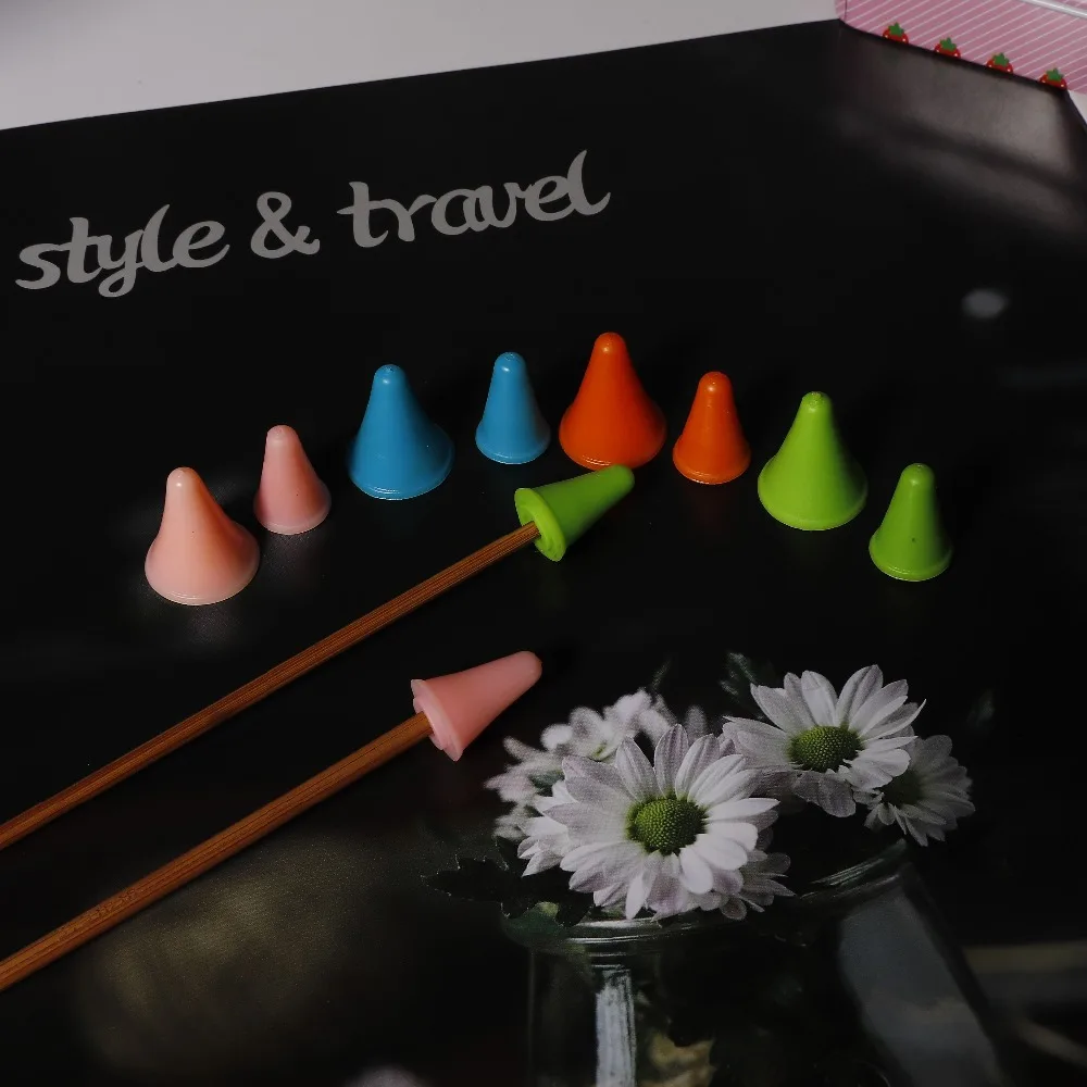 

10/20/30pcs Knitting Needles Point Protectors Cap For Needle Knitting Craft Sewing Tools & Accessory
