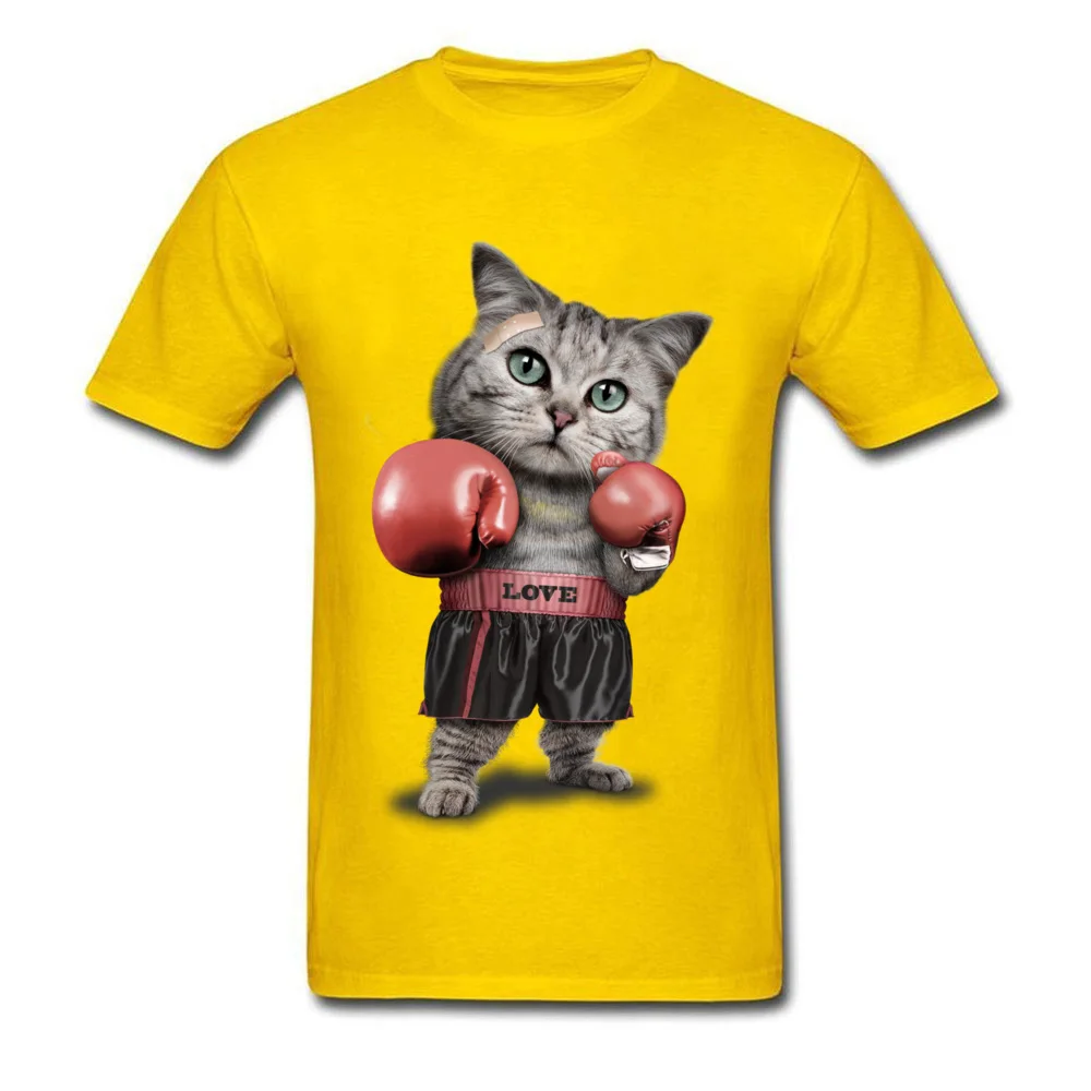 Lovely BOXING CAT_yellow