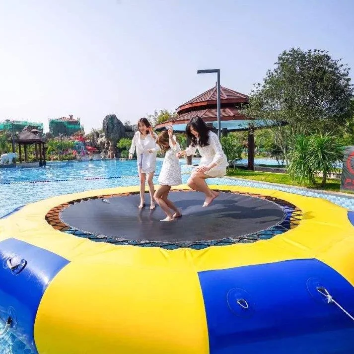 

Free Shipping Dia 3m 0.9mm Inflatable Water Trampoline Water Jumping Bed Jumping Trampoline(free 1 blower)